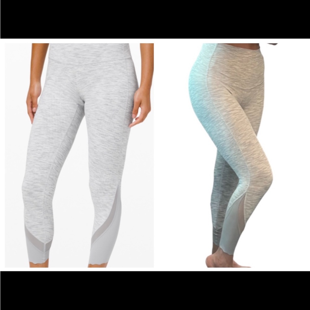 Lululemon leggings Wunder Under Scalloped
Hem HR Crop 23" luxtreme. EUC.